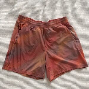 Lululemon Men’s Performance Shorts - Pink and Orange Tie-Dye